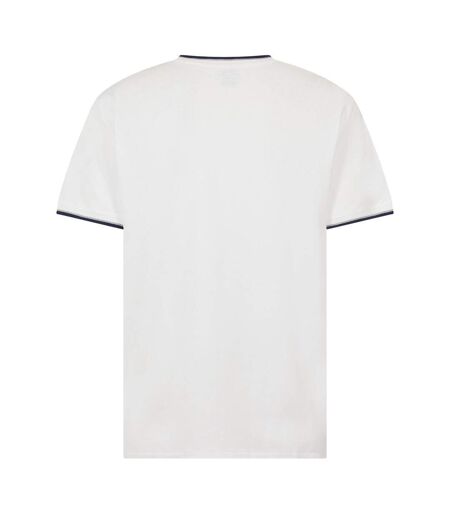 Mens Tipped Cotton T-shirt White Ralph Lauren