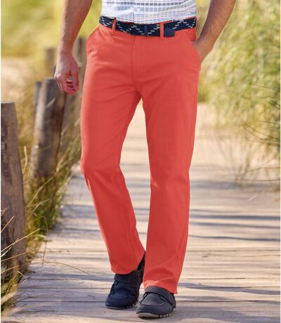 Men's Coral Chinos 