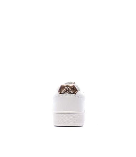 Baskets blanches/cuivre femme kappa adenis