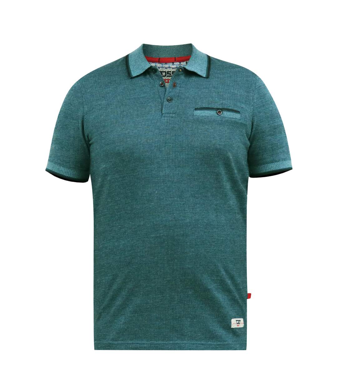 Polo troy homme bleu sarcelle Duke-1