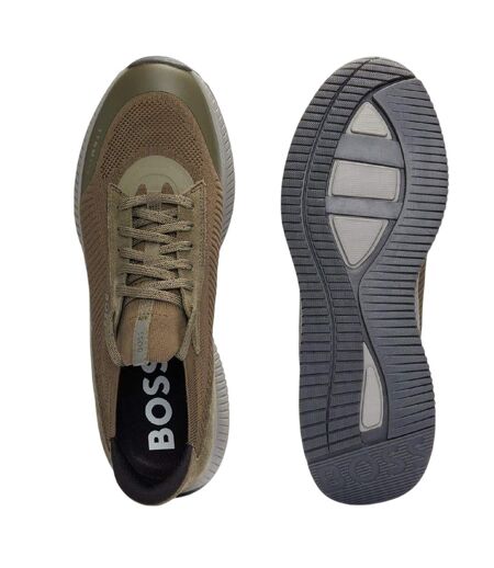 Mens Ttnm Evo Suede Trainers Black Boss