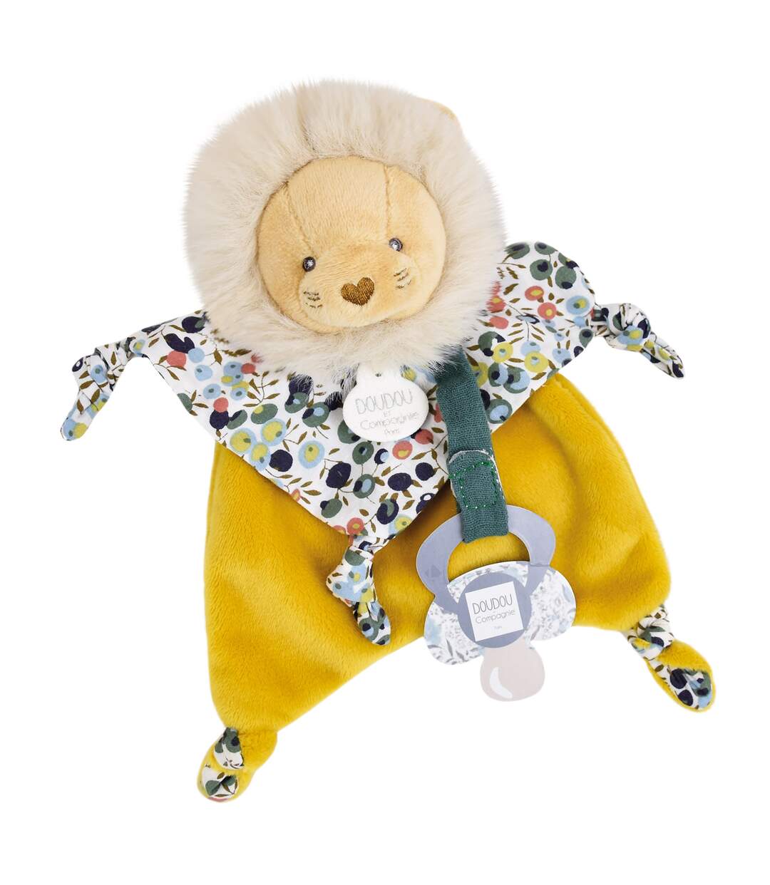Doudou sucette polyester collection BOH'AIME Lion-1