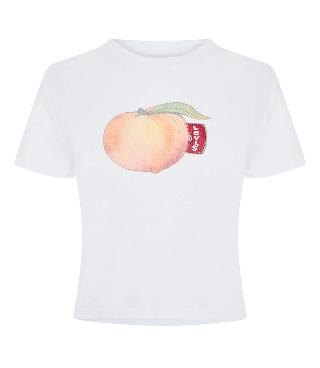T-shirt Motif/style Pêche Criss Cross Femme Blanc Pêche Levis-1