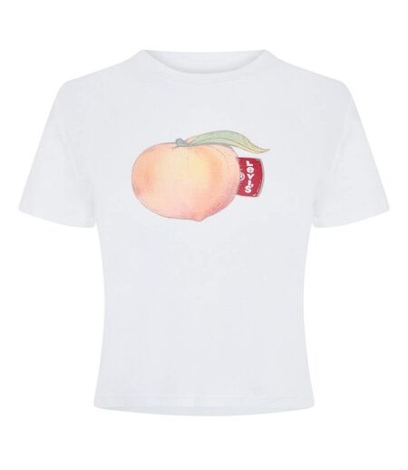 T-shirt Motif/style Pêche Criss Cross Femme Blanc Pêche Levis