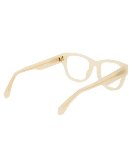 Lunettes De Soleil Motif/style Rectangulaire Style 8k Adulte Taille Unique Brun Clair Off-White