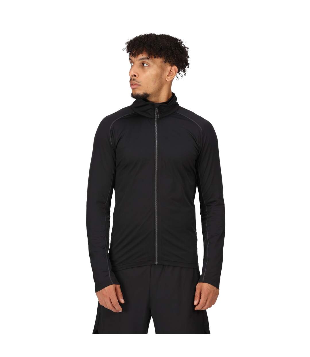 Mens core stretch full zip midlayer black Regatta-3