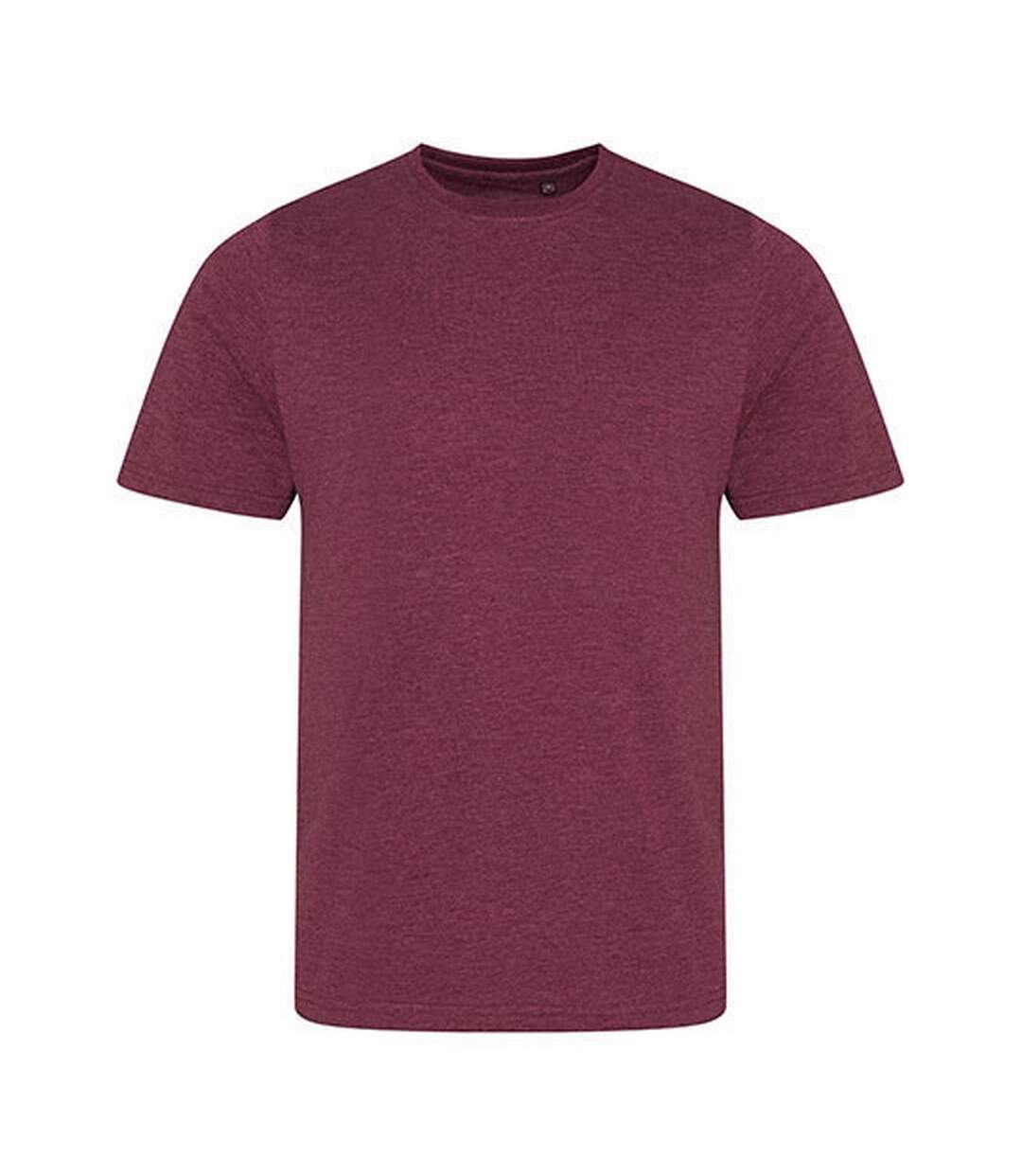 T-shirt Adulte Bordeaux Chiné Awdis-1