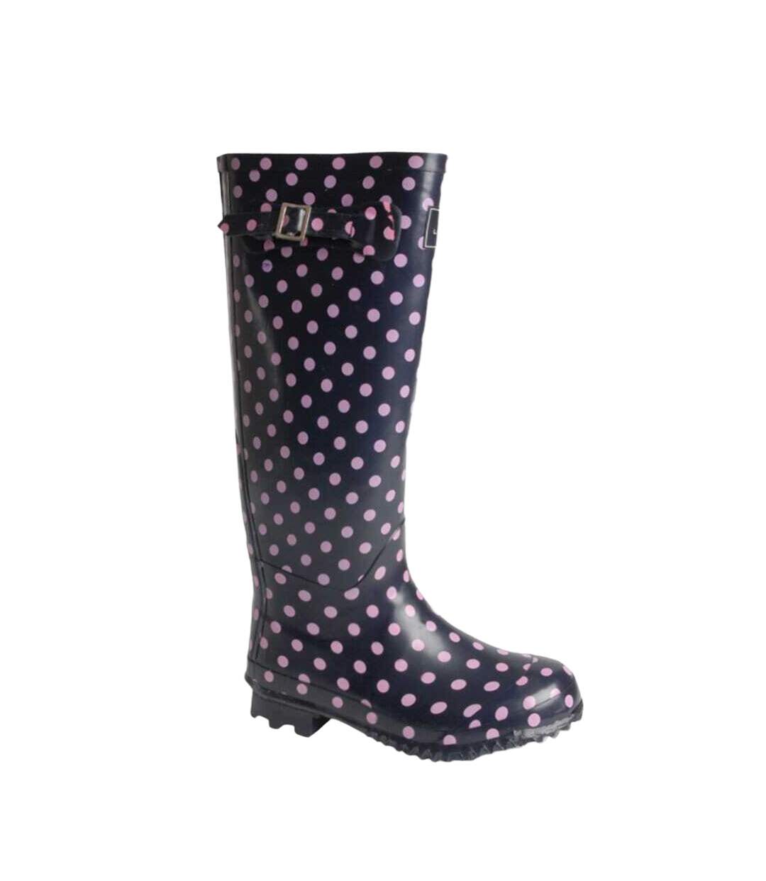 Bottes de pluie femme bleu Lunar-1