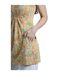 Womens/ladies indus printed jersey tunic deep amber Weird Fish-3
