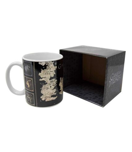 Game of Thrones Map Mug (Black/White/Beige) (One Size) - UTPM2319