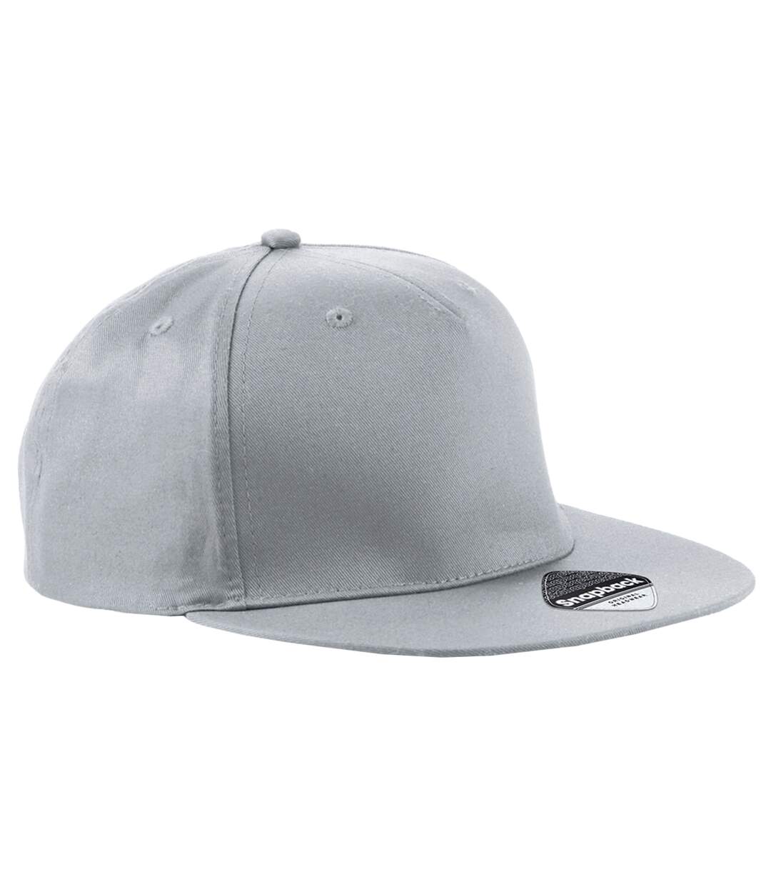 Casquette ajustable gris clair Beechfield-1