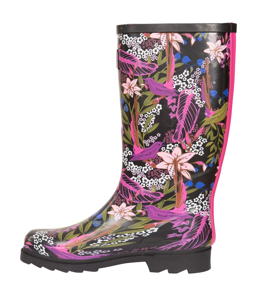 Bottes De Pluie Elena Femme Noir Vert Trespass-3