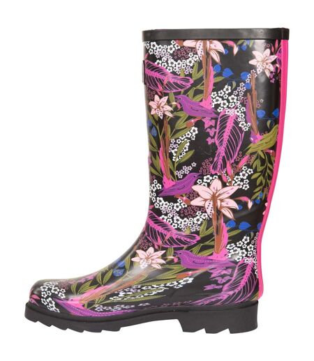 Bottes De Pluie Elena Femme Noir Vert Trespass