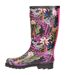 Bottes De Pluie Elena Femme Noir Vert Trespass-3