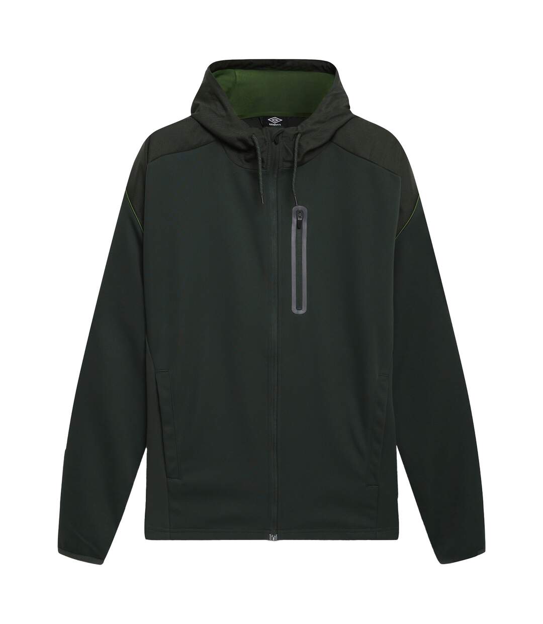 Mens pro training full zip hoodie deep forest/cactus Umbro