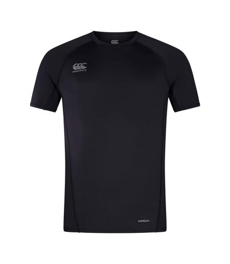 Mens Small Logo Super Light T-shirt Black Gunmetal Grey Canterbury