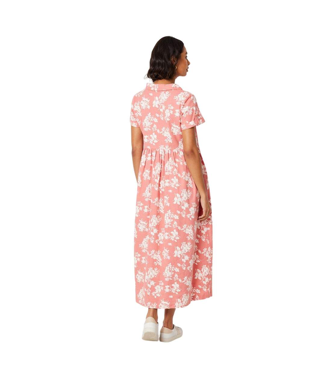 Robe chemisier mi-longue femme rose Dorothy Perkins-2