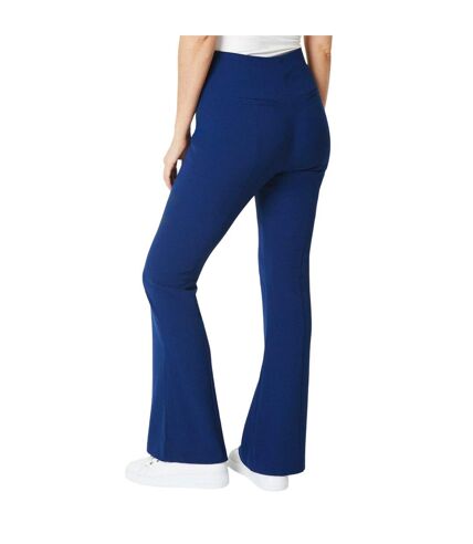 Womens/ladies detail seams trousers navy Principles