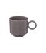 Lot de 6 Mugs en Céramique Anne 38cl Gris