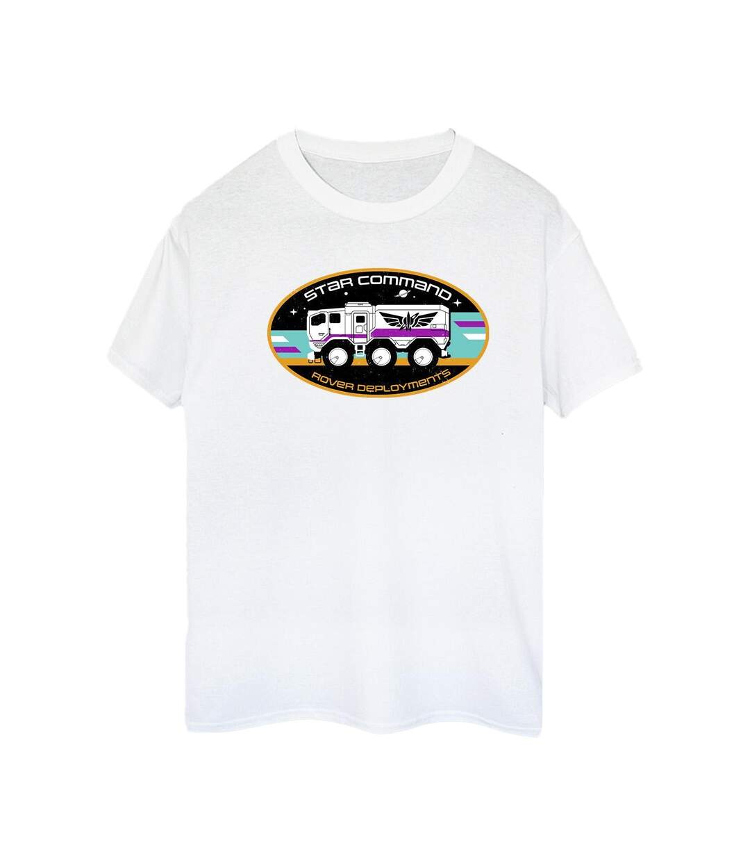 Disney Femme/Ladies Lightyear Rover Deployment Cotton Boyfriend T-Shirt (Blanc) - UTBI33976-1