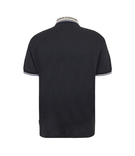 Mens Short-sleeved Polo Shirt Deep Navy Armani Exchange