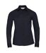 Womens/ladies Poplin Easy-care Long-sleeved Shirt French Navy Russell Collection-1