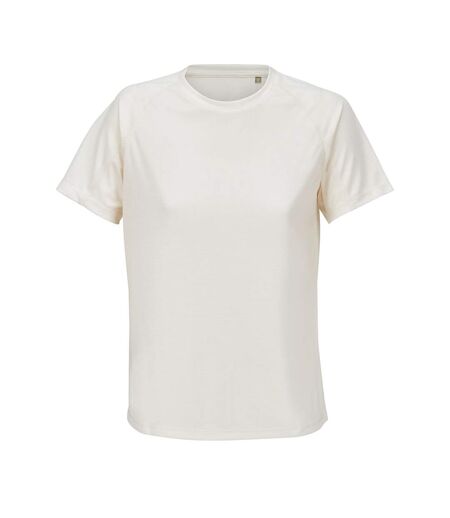 Womens/ladies Performance Ripstop T-shirt Off White SOLS