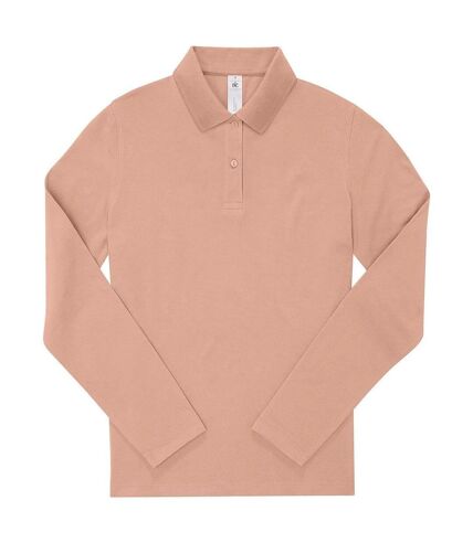 Polo manches longues- Femme - PW464 - rose