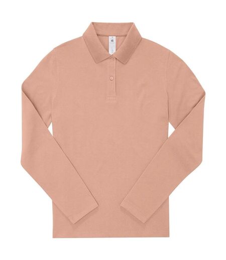 Polo manches longues- Femme - PW464 - rose