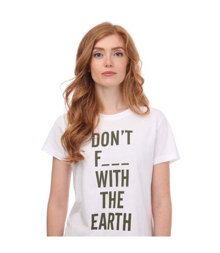 Womens/ladies Regular T-shirt White Armani