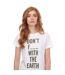 Womens/ladies Regular T-shirt White Armani-3