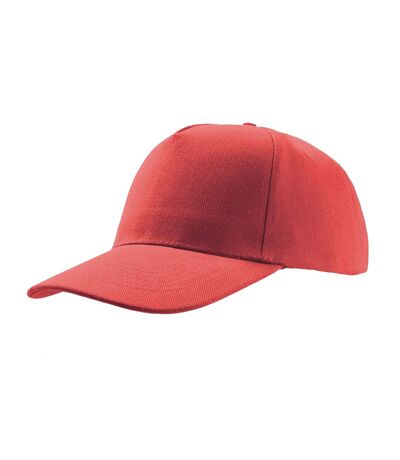 Atlantis Liberty Five Heavy Brush Cotton 5 Panel Cap (Red) - UTAB192