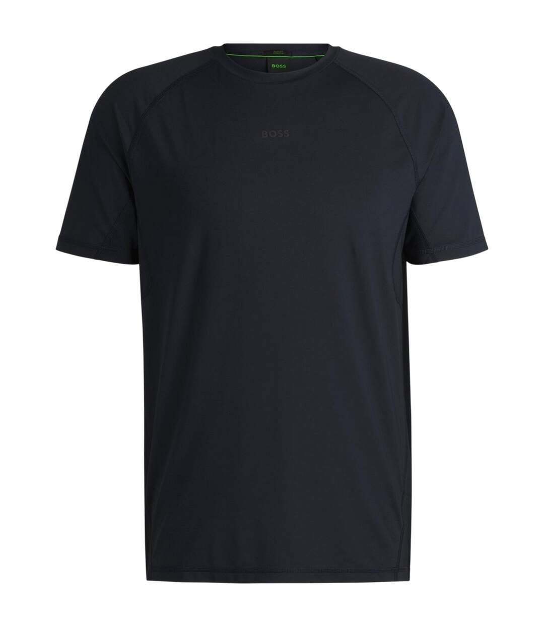 T-shirt Manches Raglan Motif/style Logo Tonal Homme Noir Boss-1