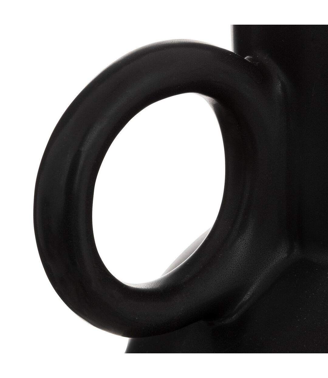 Vase Déco avec Anses Olme 22cm Noir-2
