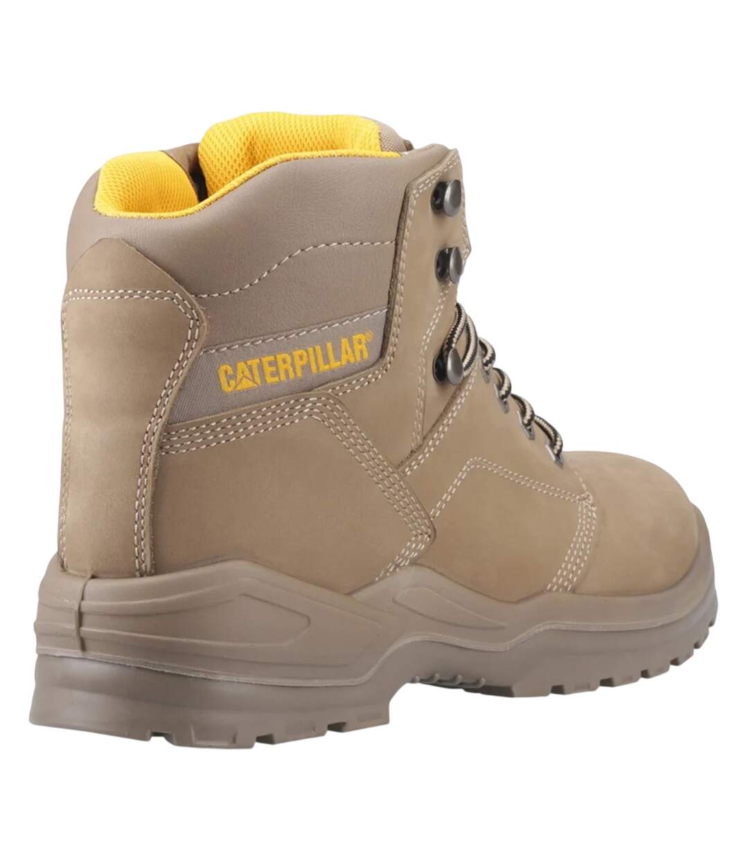 Mens Striver Lace Up Injected Leather Safety Boot Stone Caterpillar-2