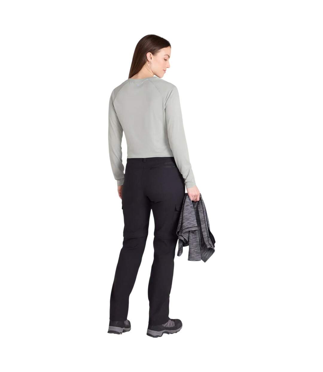 Womens/ladies Conniston Zip-off Trousers Black Mountain Warehouse-4