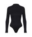 Ladies Essentials Turtle Neck Bodysuit Sculpting Recycled Stretch Fit-1