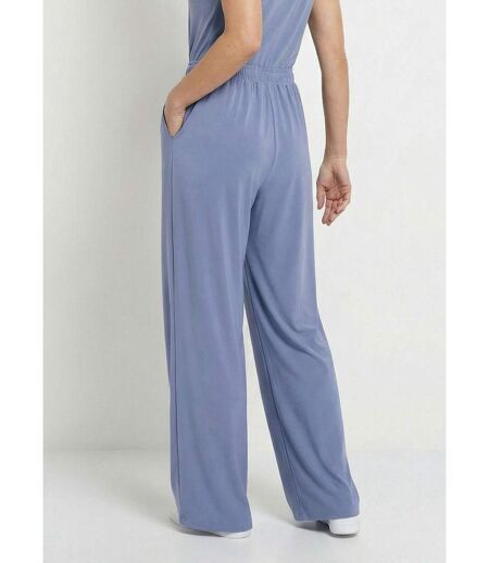 Pantalon large fluide sport taille élastiquée
