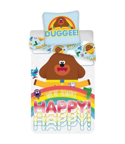 Hey Duggee - Parure de lit HAPPY (Multicolore) - UTAG1531