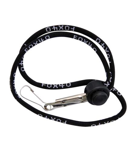 Wrist Lanyard Black White Fox 40