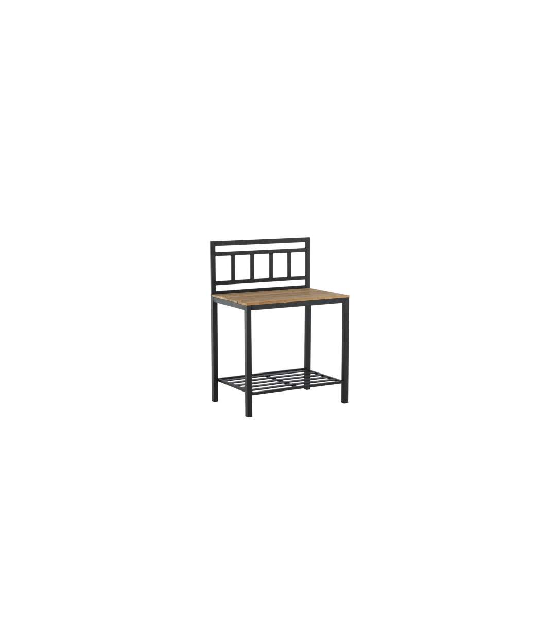 Meuble Cuisine d'Extérieur Mexico 127cm Noir-4