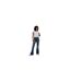 Womens/ladies Text Crew Neck Slim Crop T-shirt White FCUK-1