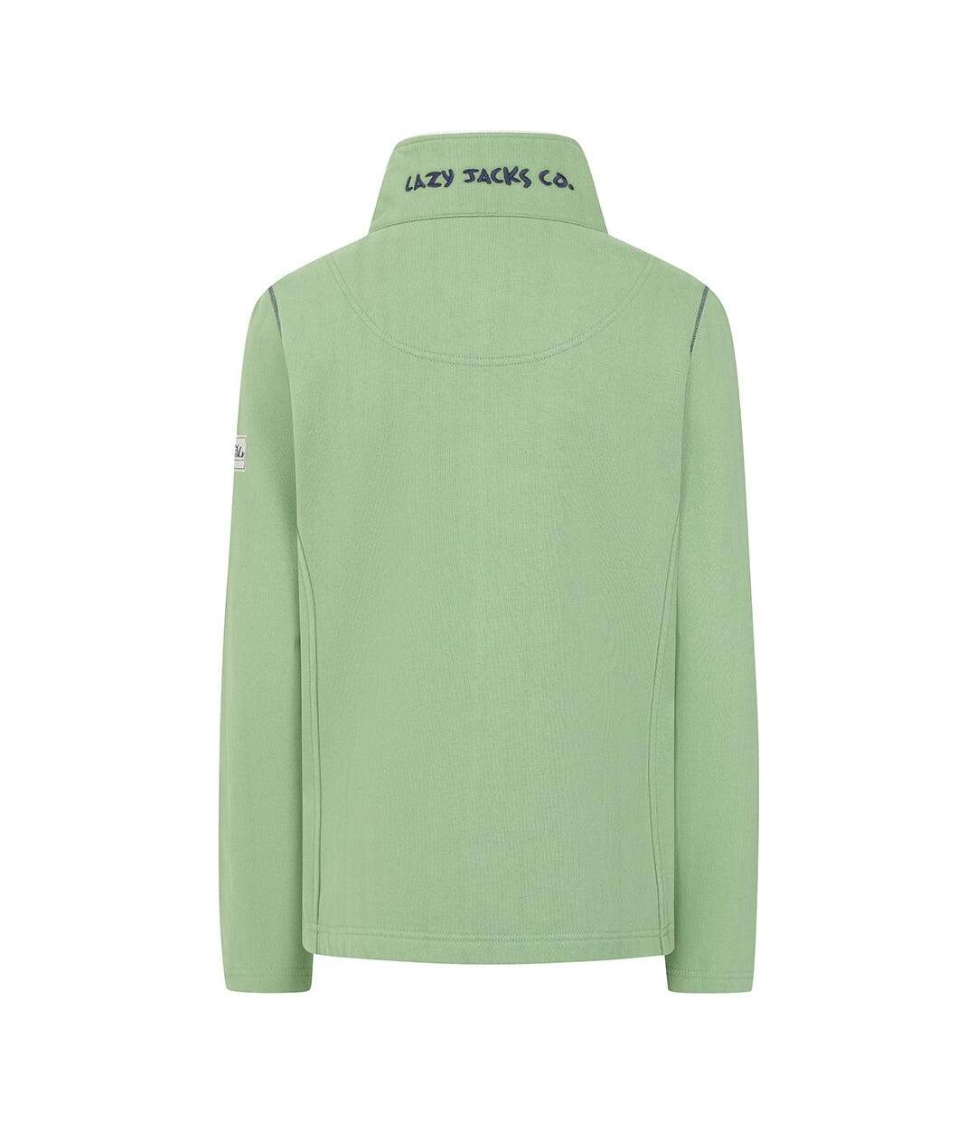 Sweat Motif/style Logo Femme Vert Gazon Lazy Jacks-2