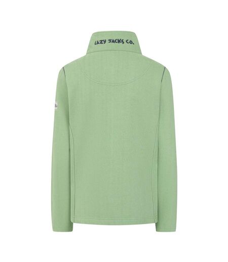 Sweat Motif/style Logo Femme Vert Gazon Lazy Jacks
