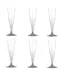 Lot de 6 Flûtes à Champagne Réutilisable Plastique 14cl Gris-1