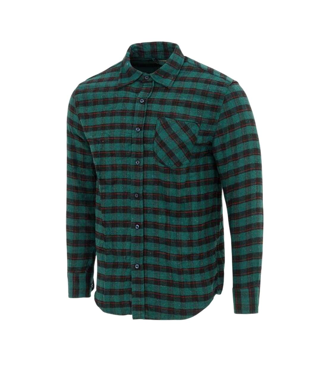 Chemise Motif/style À Carreaux Homme Vert Noir Firetrap-3