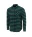 Chemise Motif/style À Carreaux Homme Vert Noir Firetrap-3
