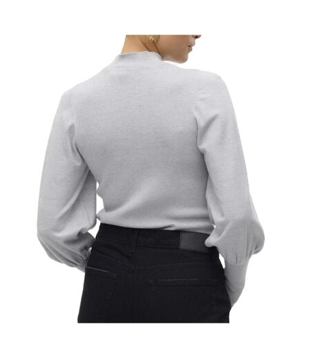 Pull gris femme vero moda hollykarispuff
