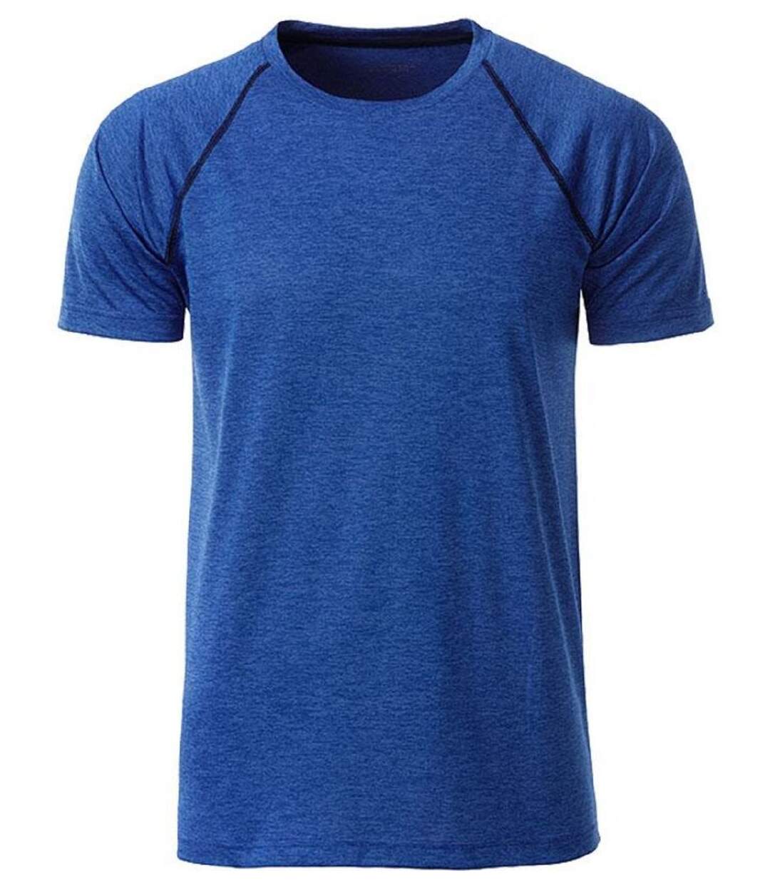 Maillot running respirant - Homme - JN496 - bleu mélange