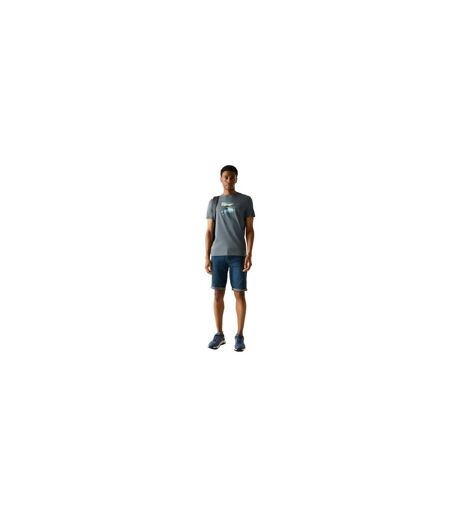 T-shirt Motif/style Graphique Breezed Homme Orage Foncé Regatta